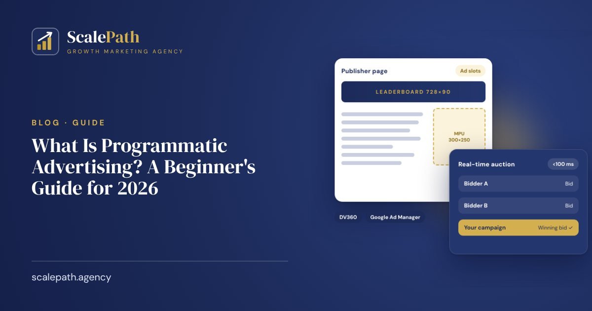 Programmatic advertising guide: real-time auction for publisher ad slots